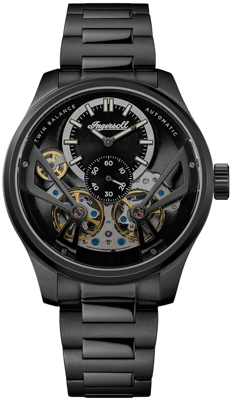 Ingersoll Herreklokke I16102 The Naismith Sort/Stål Ø46 mm