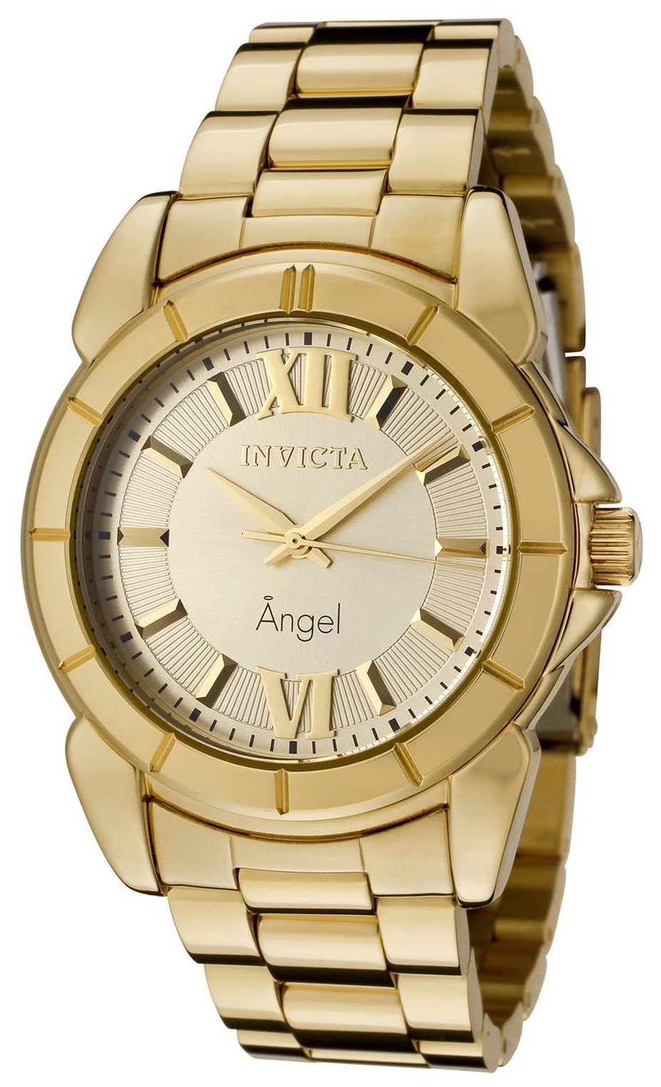 Invicta Angel Dameklokke 0459 Gulltonet/Gulltonet stål Ø38 mm - Invicta