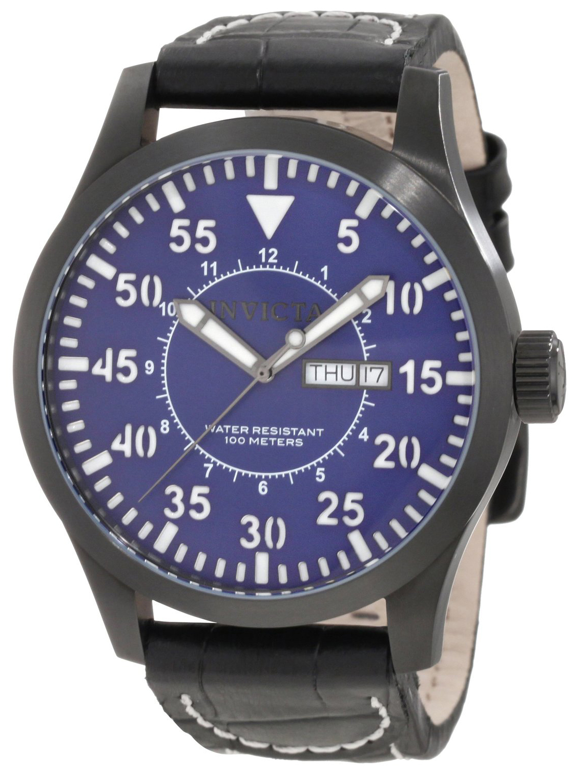 Invicta Specialty Herreklokke 11207 Blå/Lær Ø48 mm - Invicta