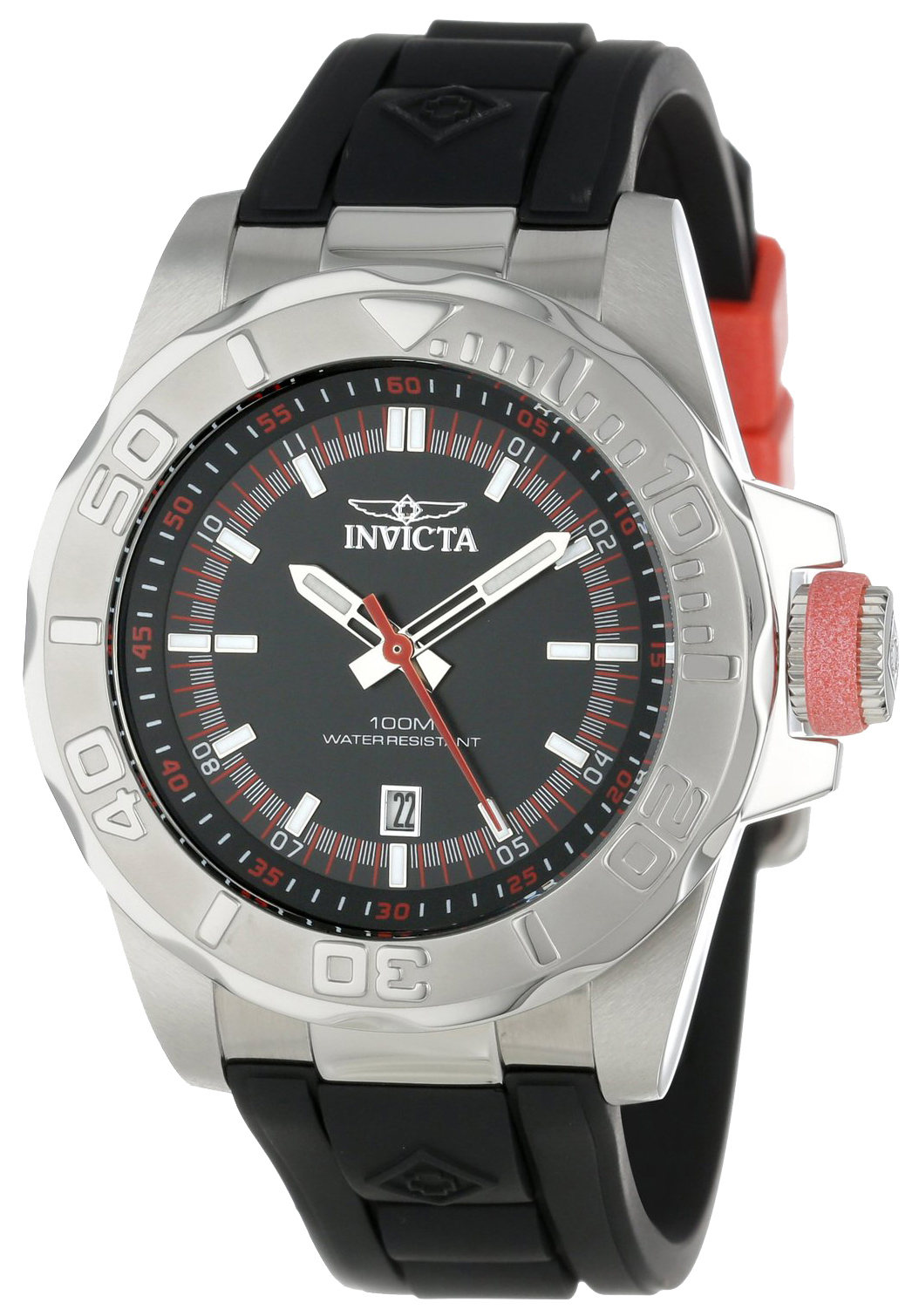 Invicta Pro Diver Herreklokke 12159 Sort/Gummi Ø44 mm - Invicta