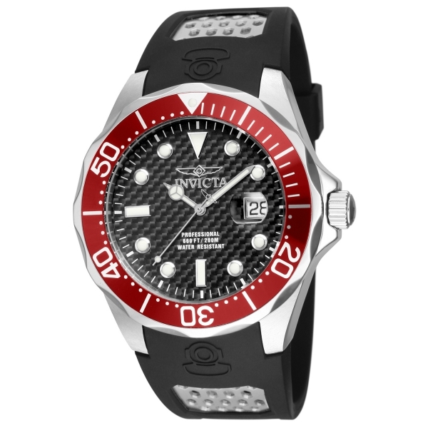 Invicta Pro Diver Herreklokke 12561 Sort/Gummi Ø47 mm - Invicta