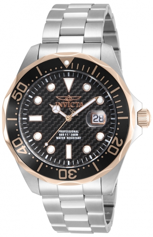 Invicta Pro Diver Herreklokke 12567 Sort/Stål Ø47 mm - Invicta