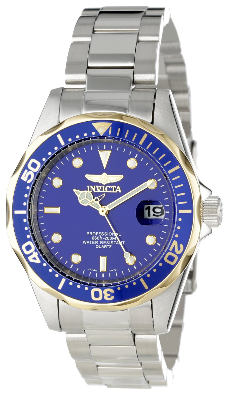 Invicta Pro Diver Herreklokke 12809X Blå/Stål Ø38 mm - Invicta