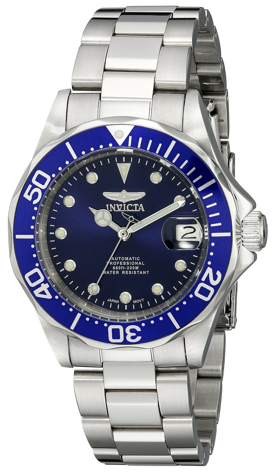 Invicta Pro Diver Herreklokke 17040 Blå/Stål Ø40 mm - Invicta