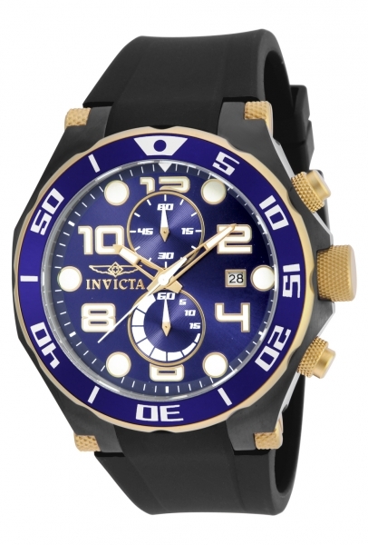 Invicta Pro Diver Herreklokke 17814 Blå/Gummi Ø50 mm - Invicta