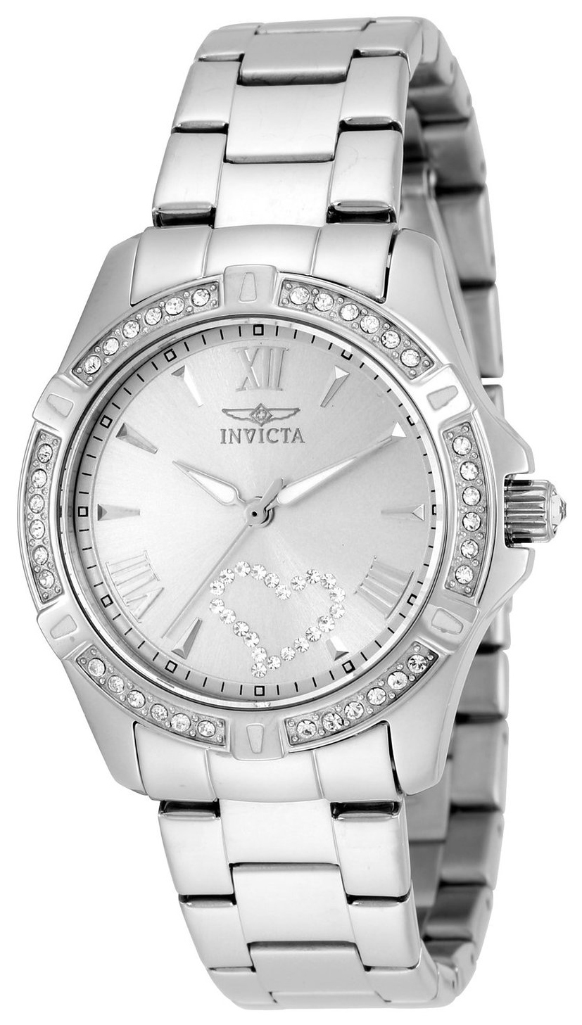 Invicta Angel Dameklokke 21383 Sølvfarget/Stål Ø34 mm - Invicta