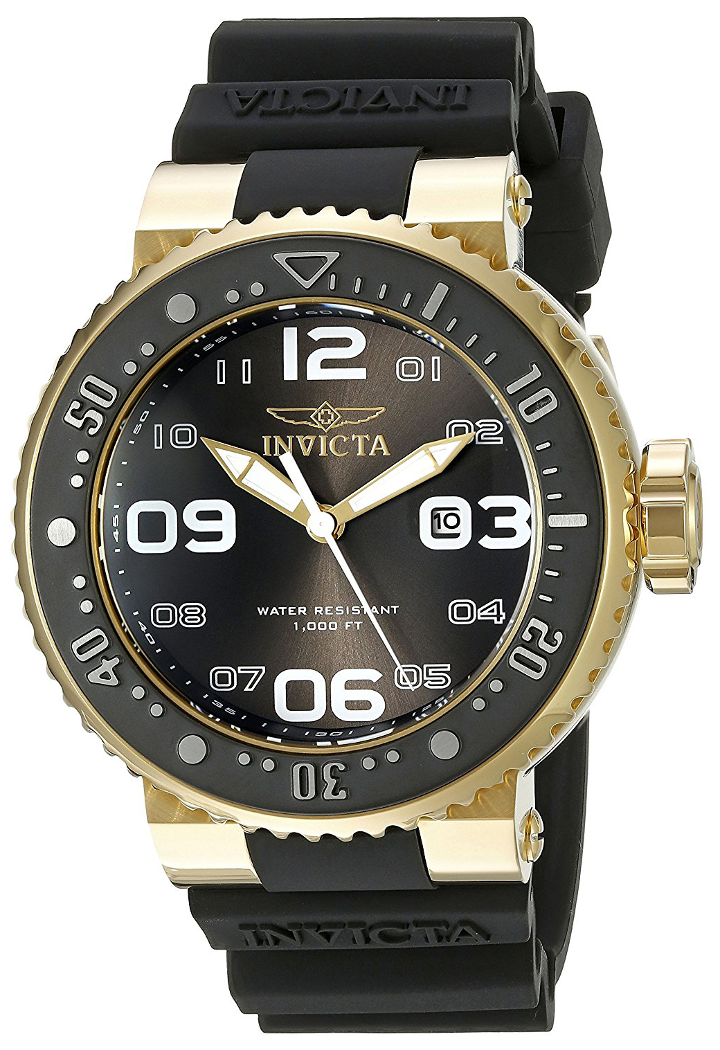 Invicta Pro Diver Herreklokke 21521 Sort/Gummi Ø52 mm - Invicta