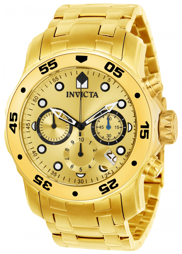 Invicta Pro Diver Herreklokke 21924 Gulltonet/Gulltonet stål Ø48 mm - Invicta