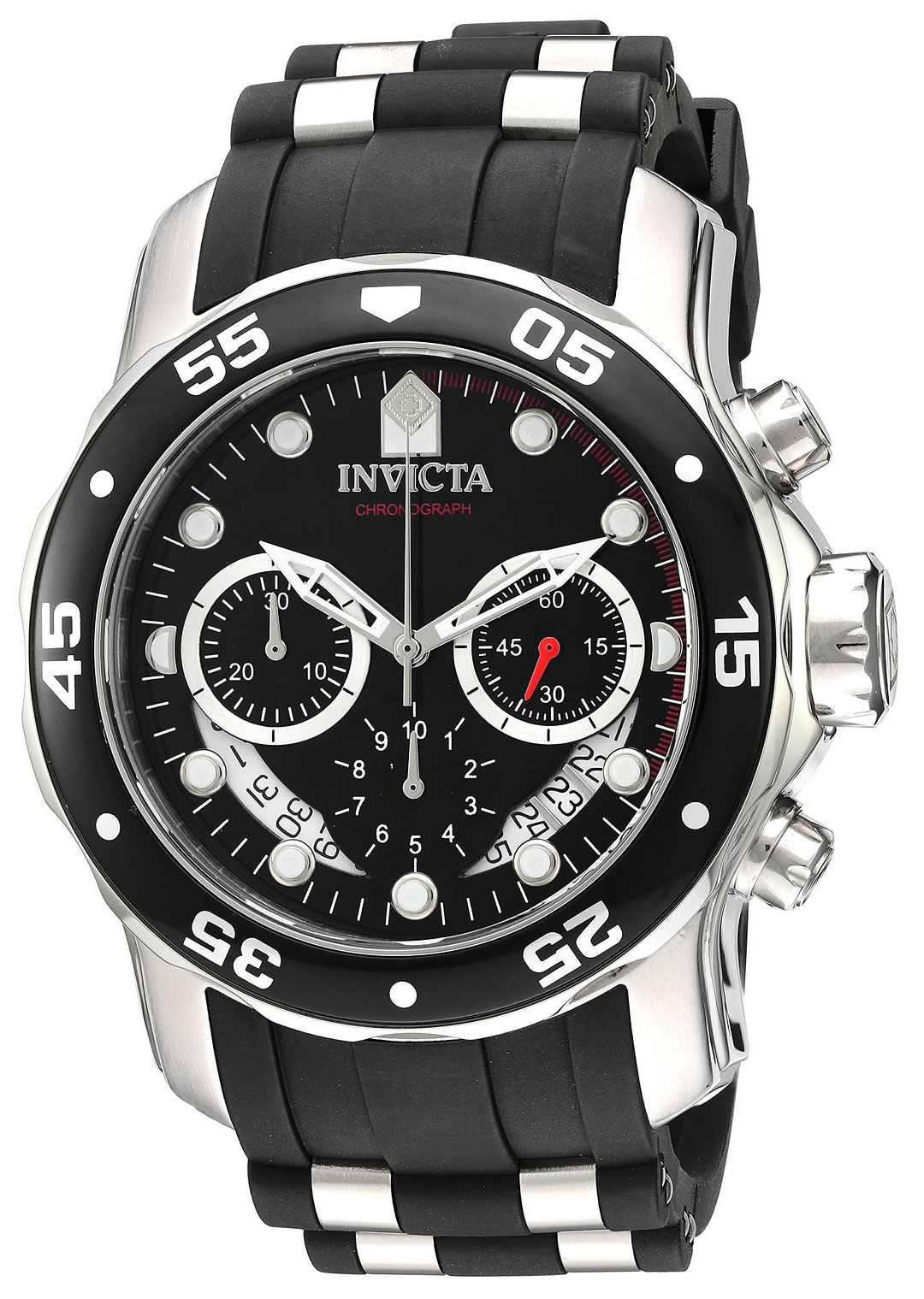 Invicta Pro Diver Herreklokke 21927 Sort/Stål Ø48 mm - Invicta