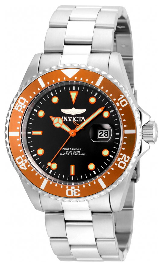 Invicta Pro Diver Herreklokke 22022 Sort/Stål Ø43 mm - Invicta