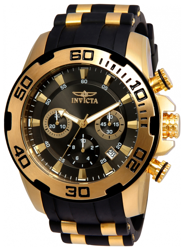 Invicta Pro Diver Herreklokke 22344 Grå/Gulltonet stål Ø50 mm - Invicta