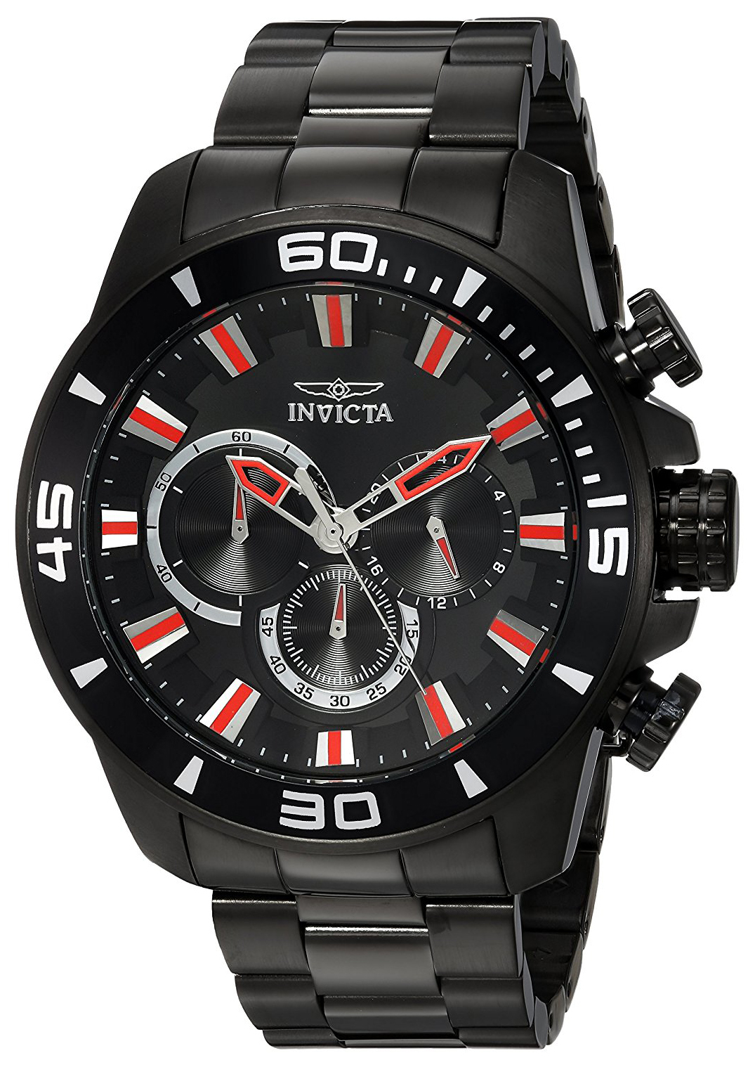 Invicta Pro Diver Herreklokke 22593 Sort/Stål Ø49 mm - Invicta