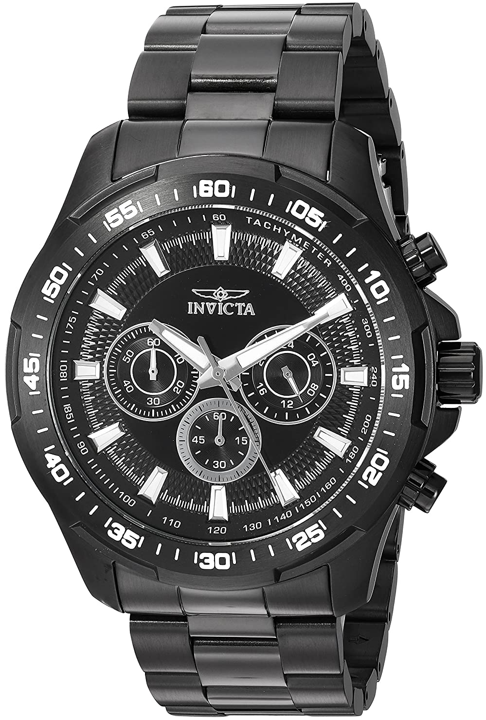 Invicta Herreklokke 22785 Speedway Sort/Stål Ø48 mm