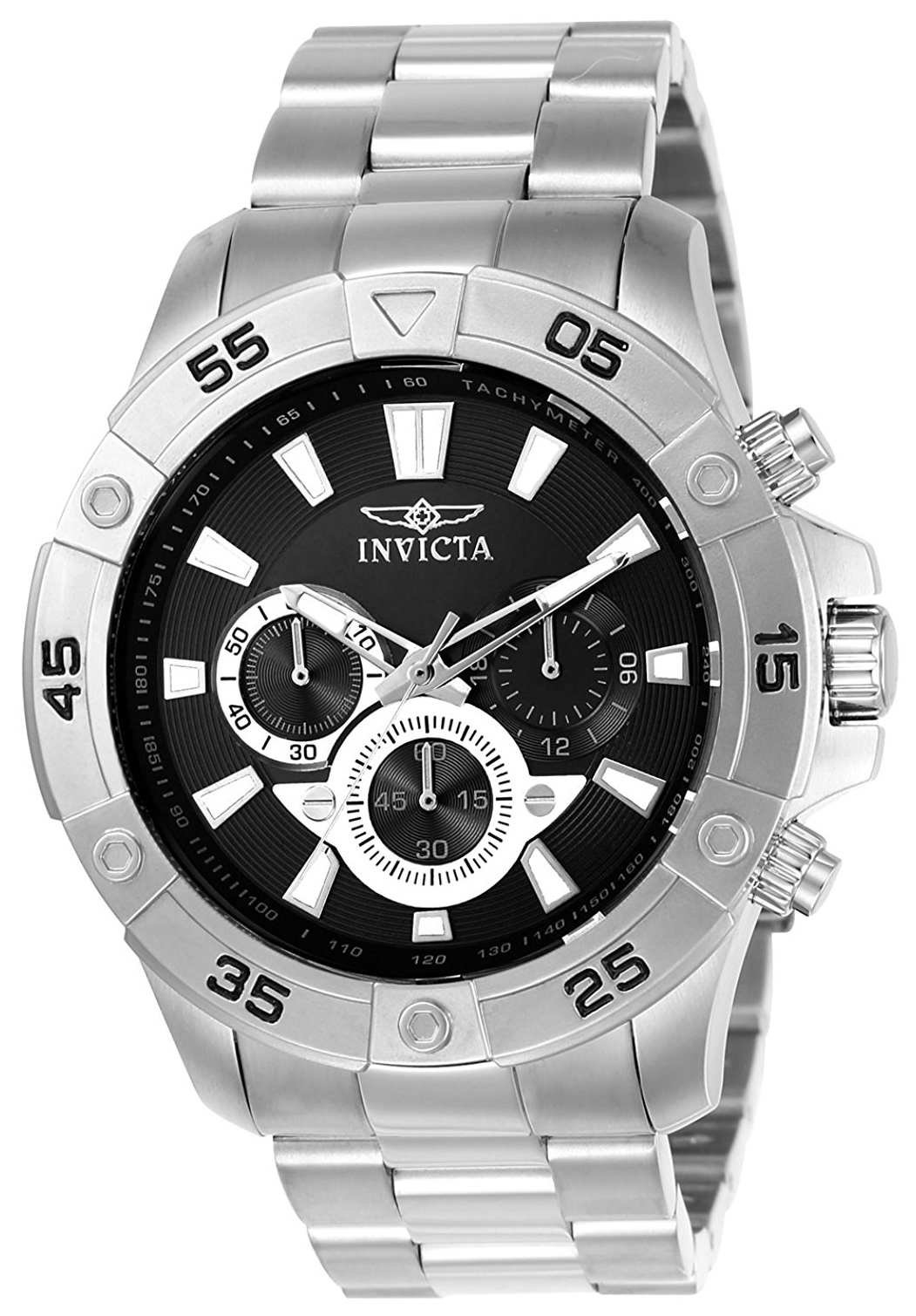 Invicta Pro Diver Herreklokke 22786 Sort/Stål Ø48 mm - Invicta