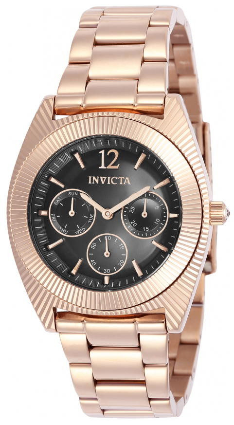 Invicta Angel Dameklokke 23751 Grå/Rose-gulltonet stål Ø38.5 mm - Invicta