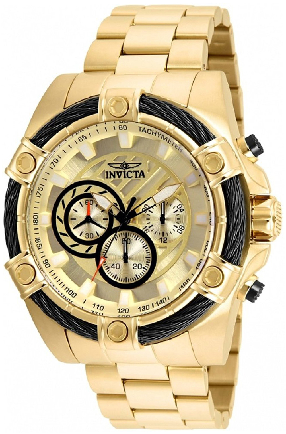 Invicta Herreklokke 25515 Bolt Gull/Gulltonet stål Ø52 mm