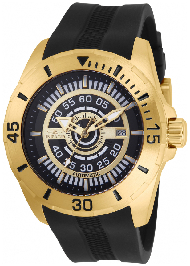 Invicta 99999 Herreklokke 25771 Sort/Gummi Ø48 mm - Invicta