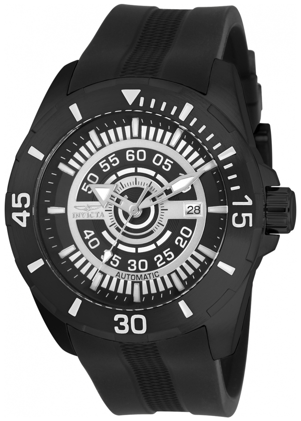 Invicta 99999 Herreklokke 25774 Sort/Gummi Ø48 mm - Invicta