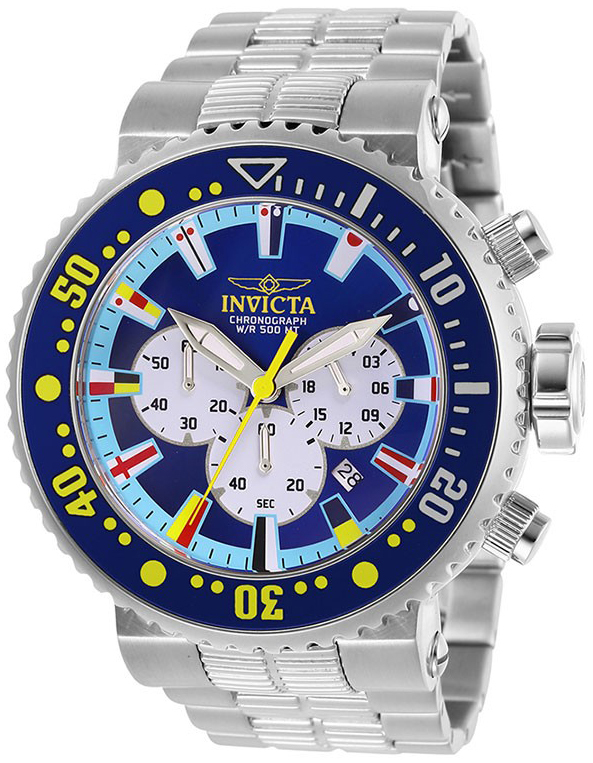 Invicta Pro Diver Herreklokke 27660 Blå/Stål Ø52 mm - Invicta