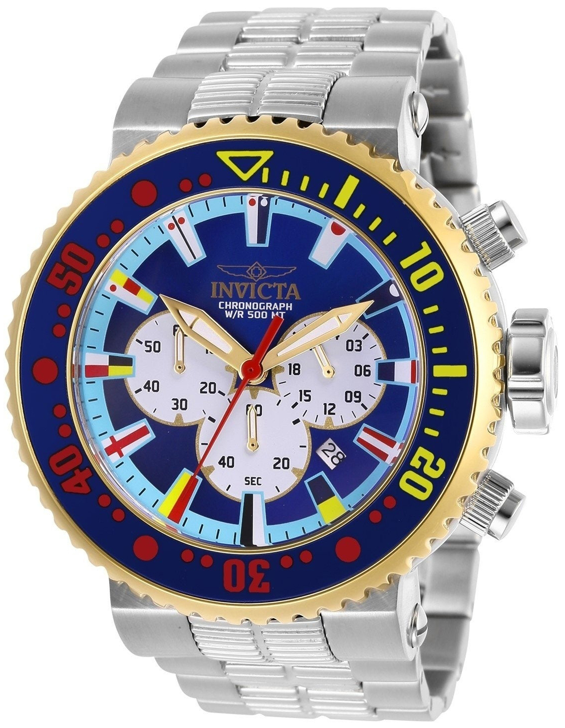 Invicta Pro Diver Herreklokke 27661 Blå/Stål Ø52 mm - Invicta