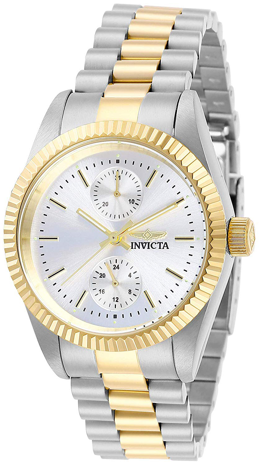 Invicta Specialty Dameklokke 29440 Sølvfarget/Gulltonet stål Ø36 mm - Invicta