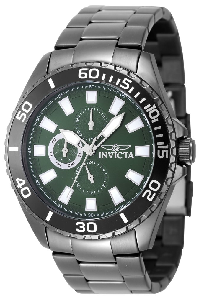 Invicta Herreklokke 29930 Pro Diver Grønn/Stål Ø46 mm