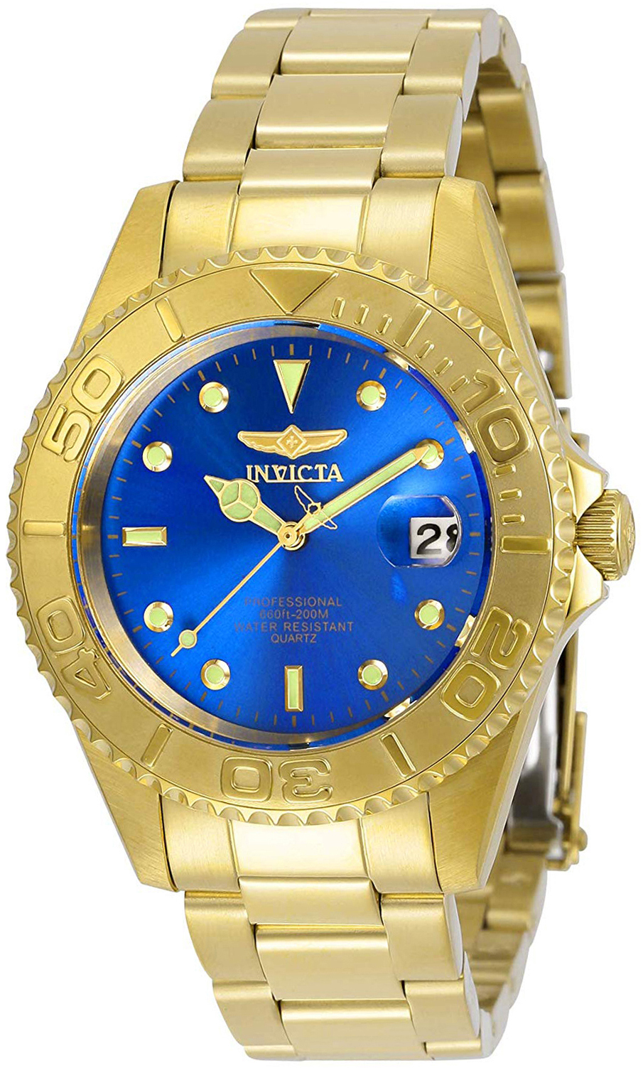 Invicta Herreklokke 29940 Pro Diver Blå/Gulltonet stål Ø37.5 mm