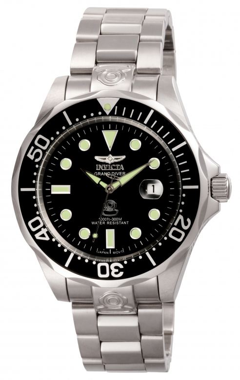 Invicta Pro Diver Herreklokke 3044 Sort/Stål Ø47 mm - Invicta