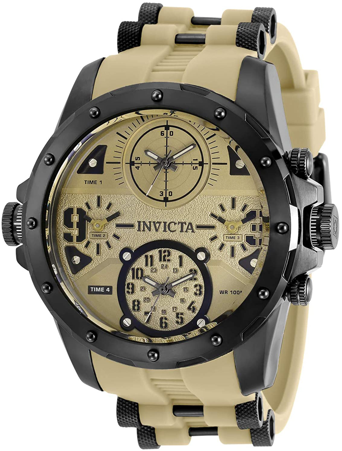 Invicta Herreklokke 31139 Coalition Forces Brun/Stål Ø50 mm