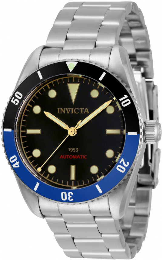 Invicta Herreklokke 34333 Pro Diver Sort/Stål Ø40 mm