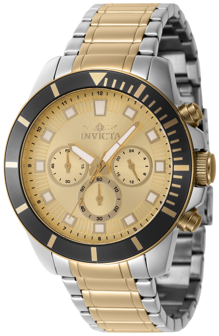 Invicta Herreklokke 46049 Pro Diver Gull/Gulltonet stål Ø45 mm