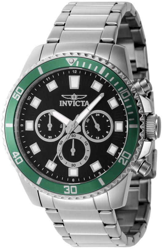 Invicta Herreklokke 46051 Pro Diver Sort/Stål Ø45 mm