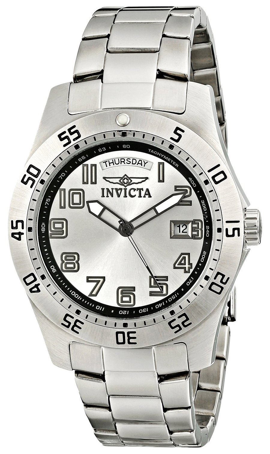 Invicta Pro Diver Herreklokke 5249S Sølvfarget/Stål Ø44 mm - Invicta