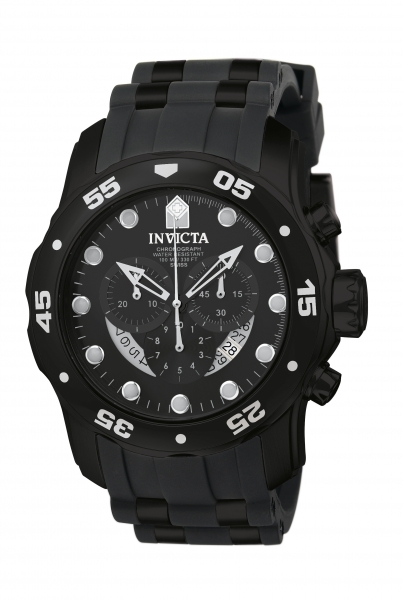 Invicta Pro Diver Herreklokke 6986 Sort/Gummi Ø48.8 mm - Invicta