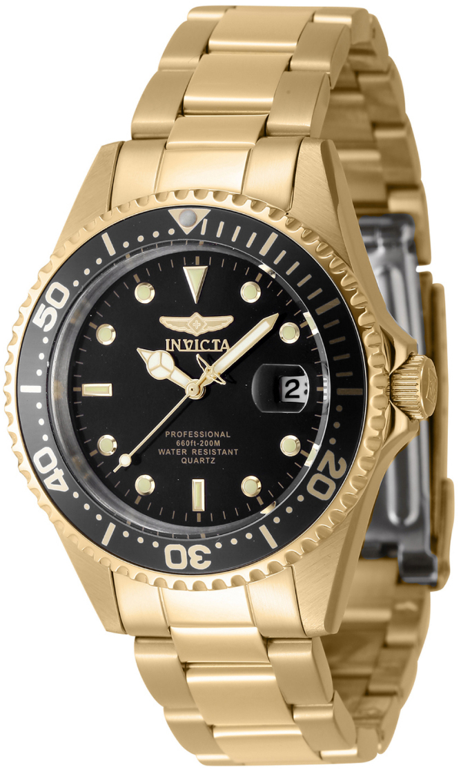 Invicta Herreklokke 8936OB Pro Diver Sort/Gulltonet stål Ø37.5 mm