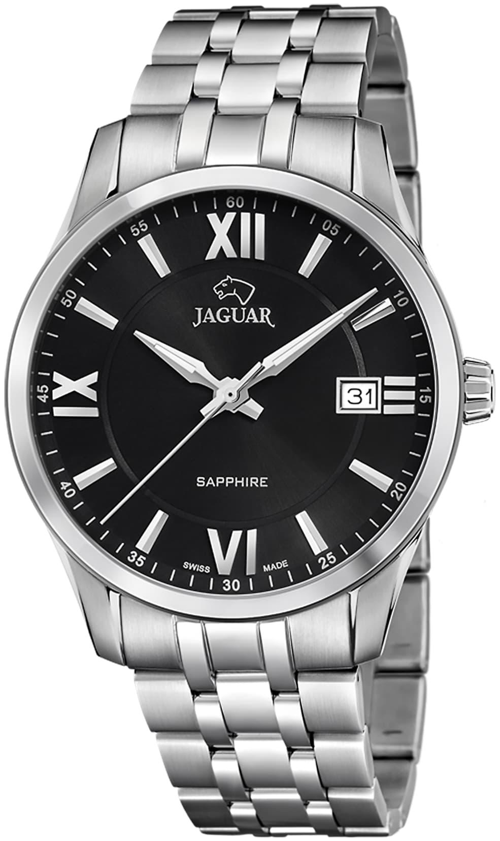 Jaguar Herreklokke J964/4 Acamar Sort/Stål Ø40 mm