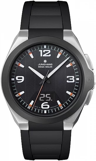 Junghans Herreklokke 18/1526.00 Force Mega Solar Gummi Ø41.6 mm