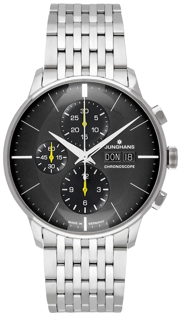 Junghans Herreklokke 27/4429.46 Meister Chronoscope Grå/Stål Ø40.7