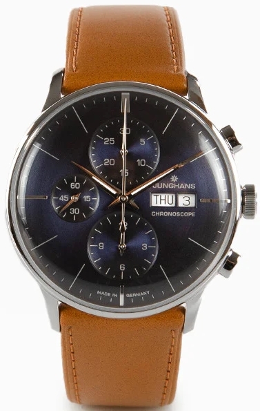 Junghans Herreklokke 27/4526.03 Meister Blå/Lær Ø40.7 mm