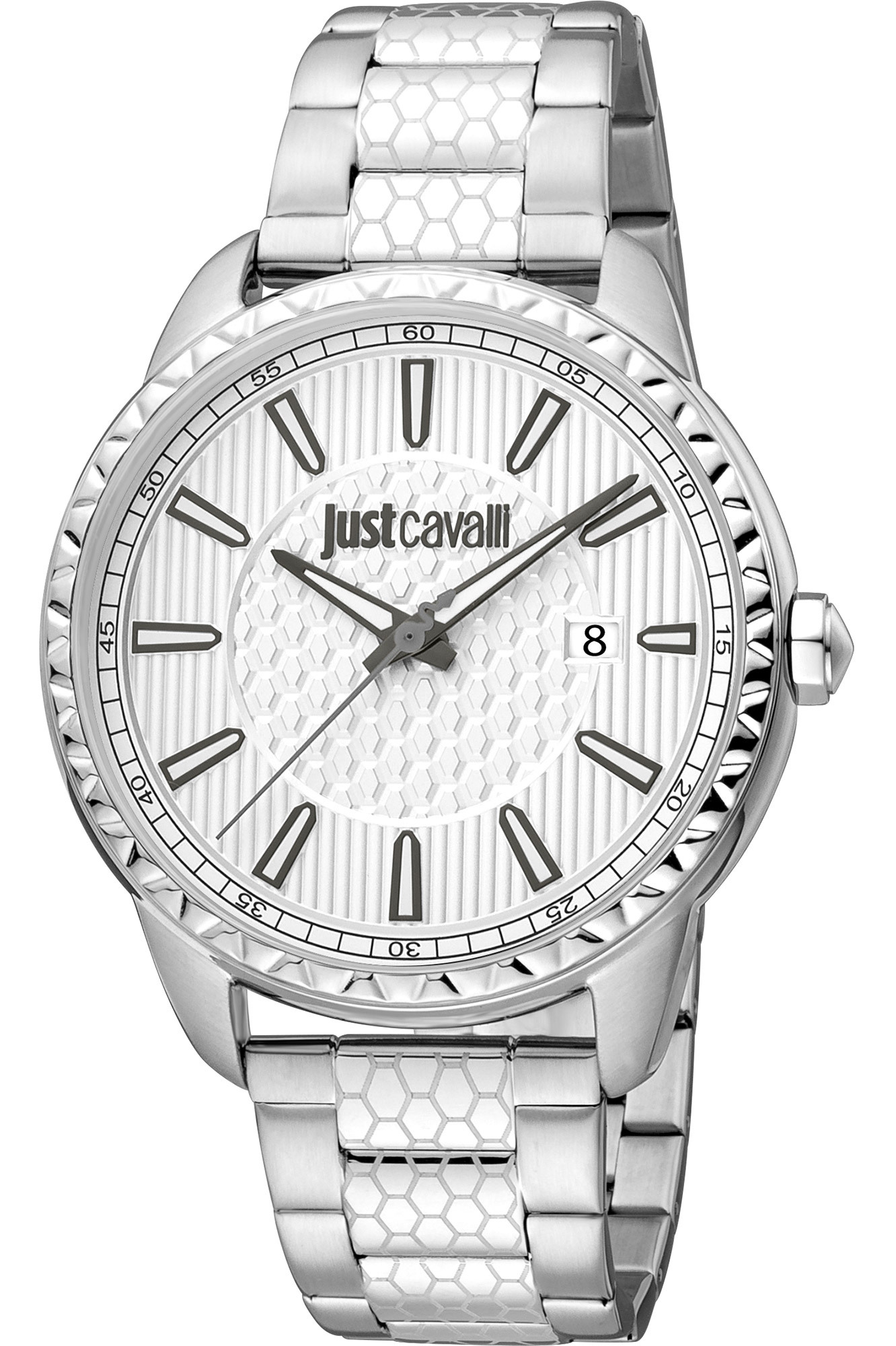 Just Cavalli Herreklokke JC1G176M0145 Modern Sølvfarget/Stål Ø43 mm