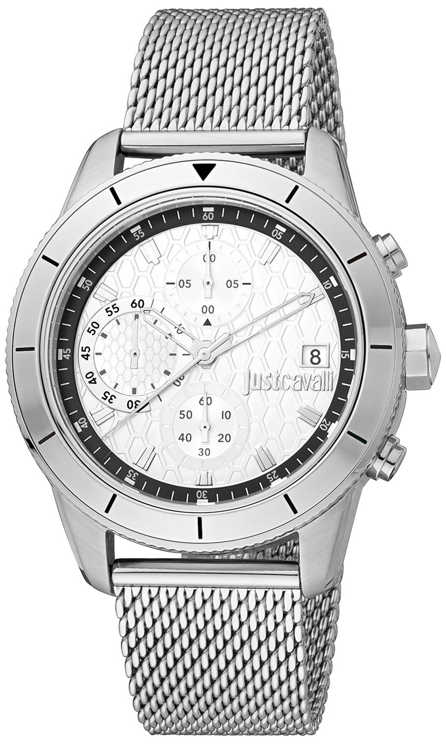 Just Cavalli Herreklokke JC1G215M0045 Classic Sølvfarget/Stål Ø42