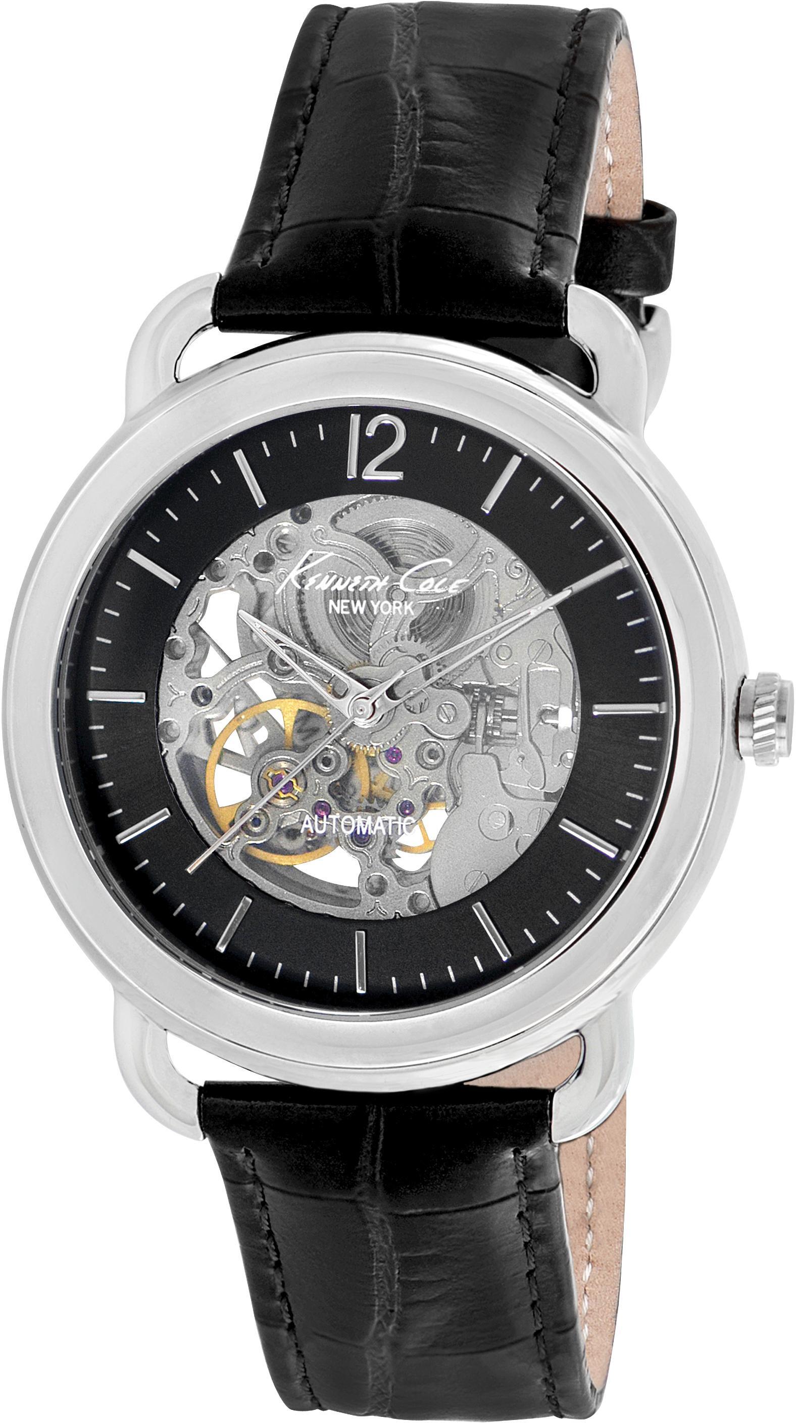 Kenneth Cole Herreklokke IKC8017 Sort/Lær Ø43 mm