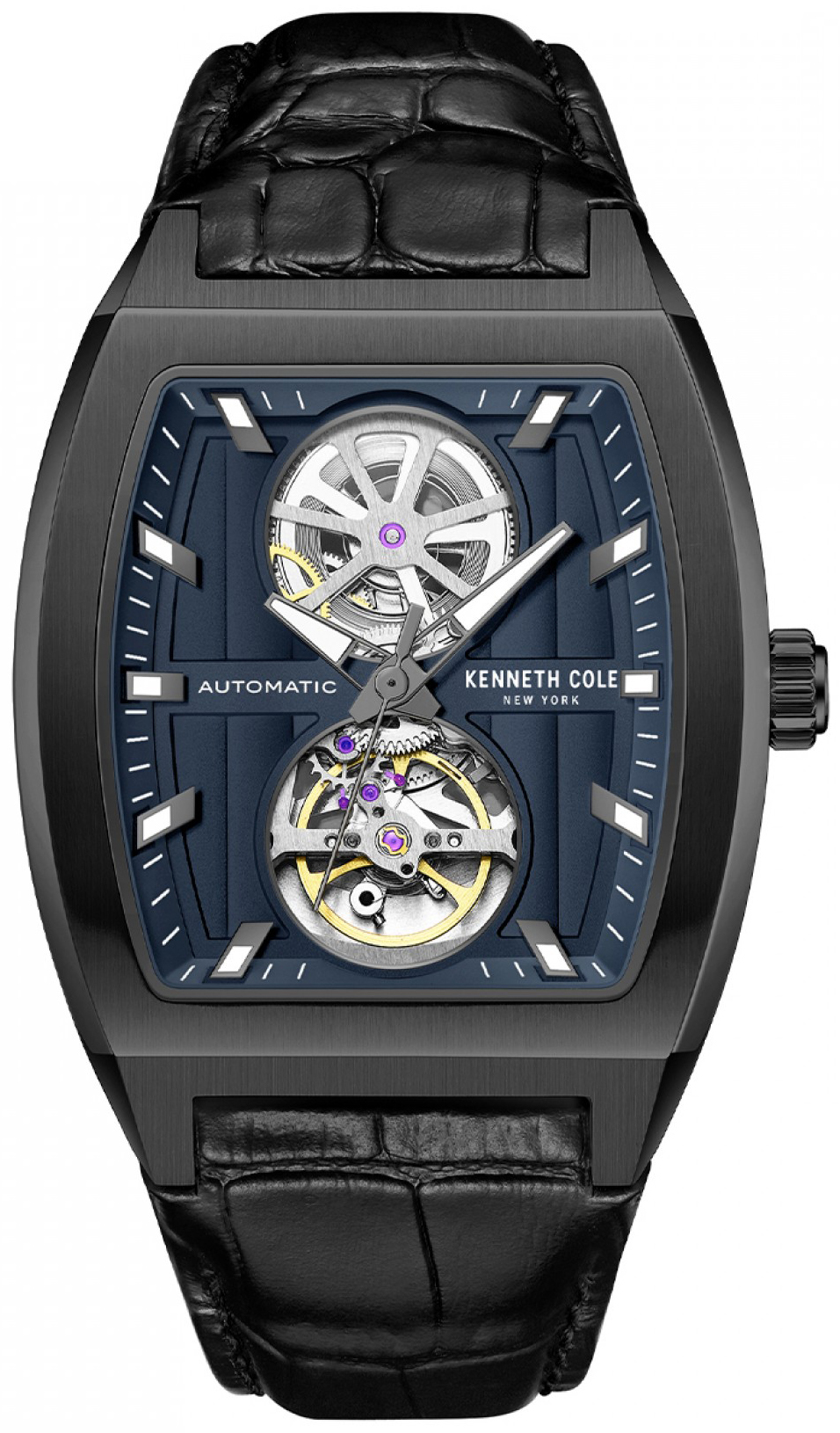 Kenneth Cole Herreklokke KCWGX0058802 Fw24 Blå/Lær