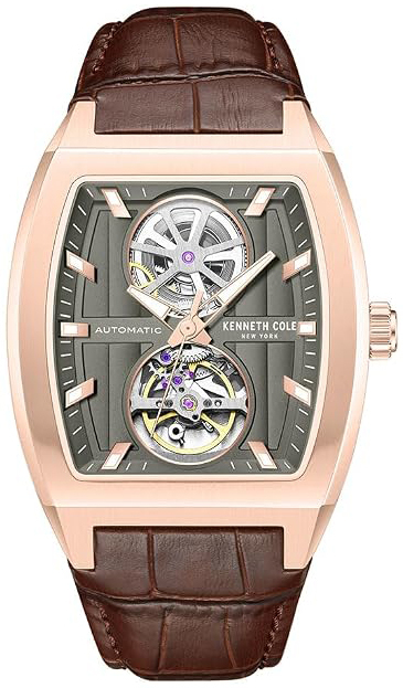 Kenneth Cole Herreklokke KCWGX0058803 Fw24 Grå/Lær