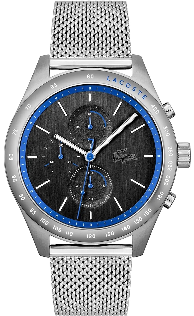 Lacoste Herreklokke 2011298 Apext Sort/Stål Ø44 mm