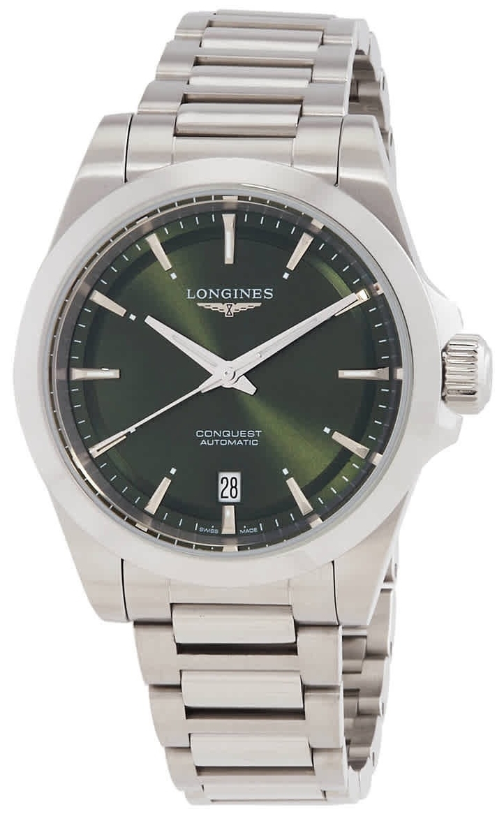 Longines L3.720.4.02.6 Conquest Grønn/Stål Ø38 mm