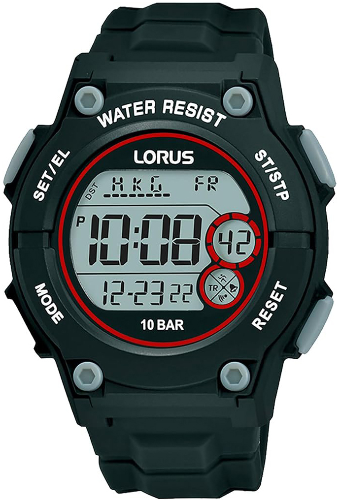 Lorus Herreklokke R2329PX9 Sports LCD/Gummi Ø42 mm