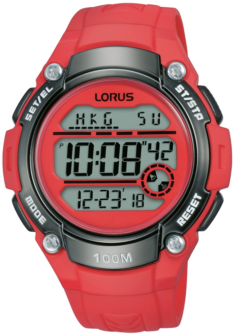 Lorus Herreklokke R2343MX9 Sports Rød/Plast Ø46 mm