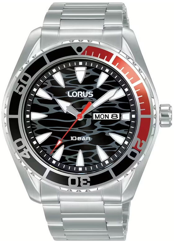 Lorus Herreklokke RH381AX9S Classic Sort/Stål Ø43 mm