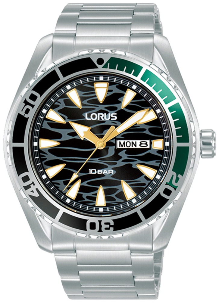 Lorus Herreklokke RH385AX9S Classic Sort/Stål Ø43 mm